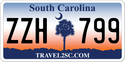 SC license plate ZZH799