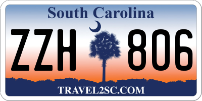 SC license plate ZZH806