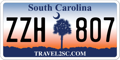SC license plate ZZH807