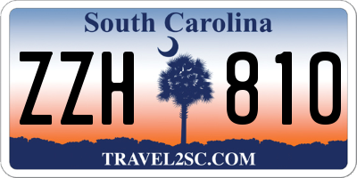 SC license plate ZZH810