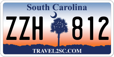 SC license plate ZZH812