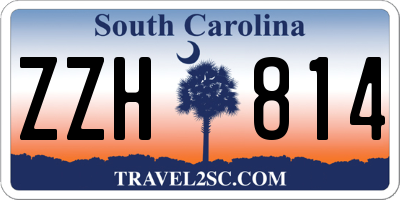 SC license plate ZZH814