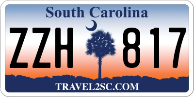 SC license plate ZZH817