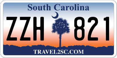 SC license plate ZZH821