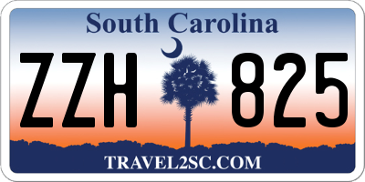 SC license plate ZZH825