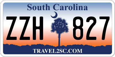 SC license plate ZZH827