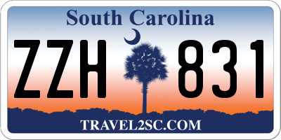 SC license plate ZZH831