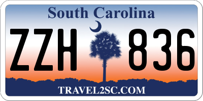 SC license plate ZZH836