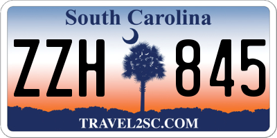 SC license plate ZZH845