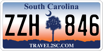 SC license plate ZZH846
