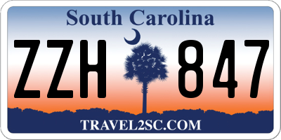 SC license plate ZZH847