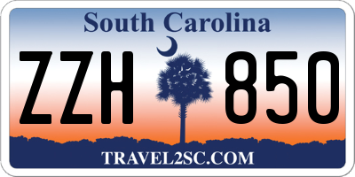 SC license plate ZZH850