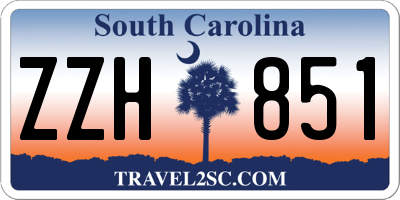 SC license plate ZZH851