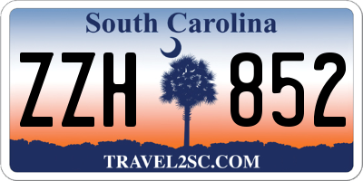 SC license plate ZZH852