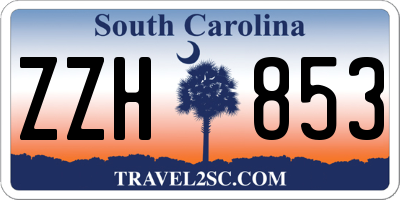 SC license plate ZZH853