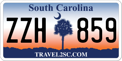 SC license plate ZZH859