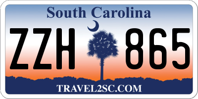 SC license plate ZZH865