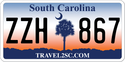 SC license plate ZZH867