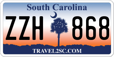 SC license plate ZZH868
