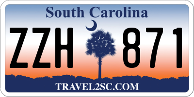 SC license plate ZZH871