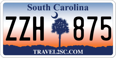 SC license plate ZZH875