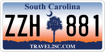 SC license plate ZZH881