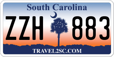 SC license plate ZZH883