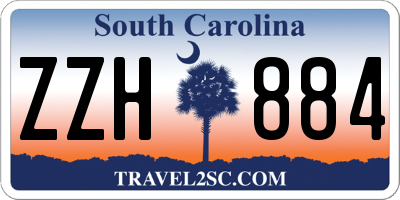 SC license plate ZZH884