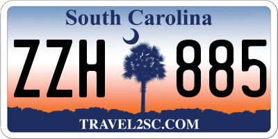 SC license plate ZZH885