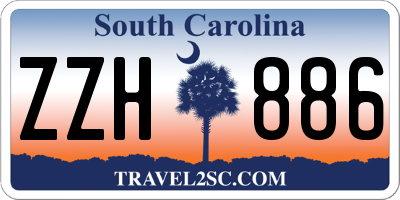 SC license plate ZZH886