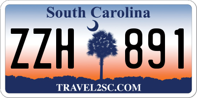 SC license plate ZZH891