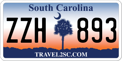 SC license plate ZZH893