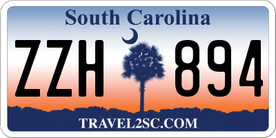 SC license plate ZZH894
