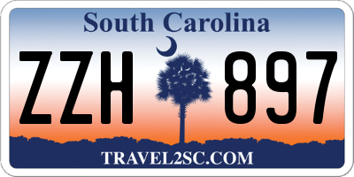 SC license plate ZZH897