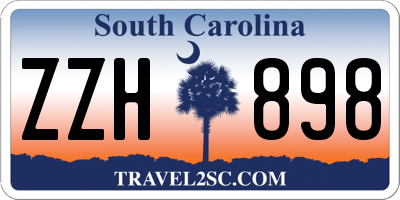 SC license plate ZZH898