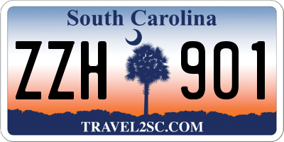 SC license plate ZZH901
