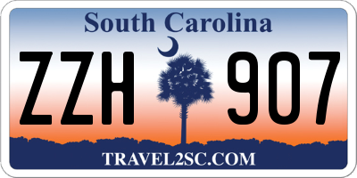 SC license plate ZZH907