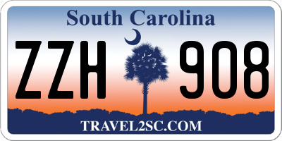 SC license plate ZZH908