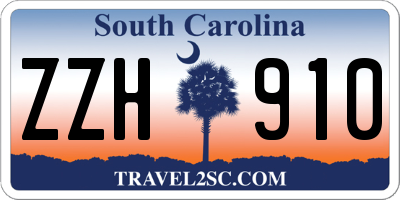 SC license plate ZZH910