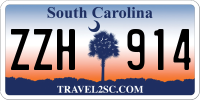 SC license plate ZZH914