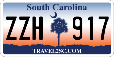 SC license plate ZZH917