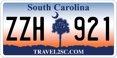 SC license plate ZZH921