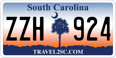 SC license plate ZZH924