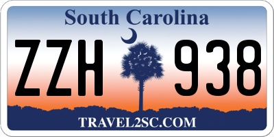 SC license plate ZZH938