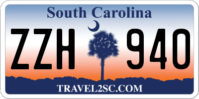 SC license plate ZZH940
