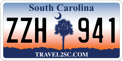 SC license plate ZZH941