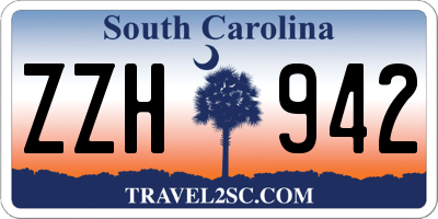 SC license plate ZZH942