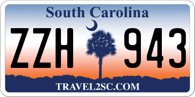 SC license plate ZZH943