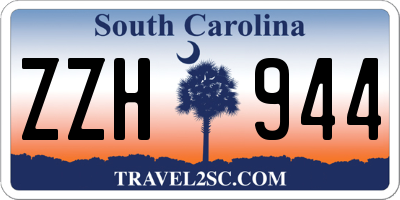 SC license plate ZZH944