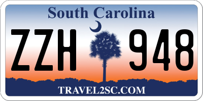 SC license plate ZZH948
